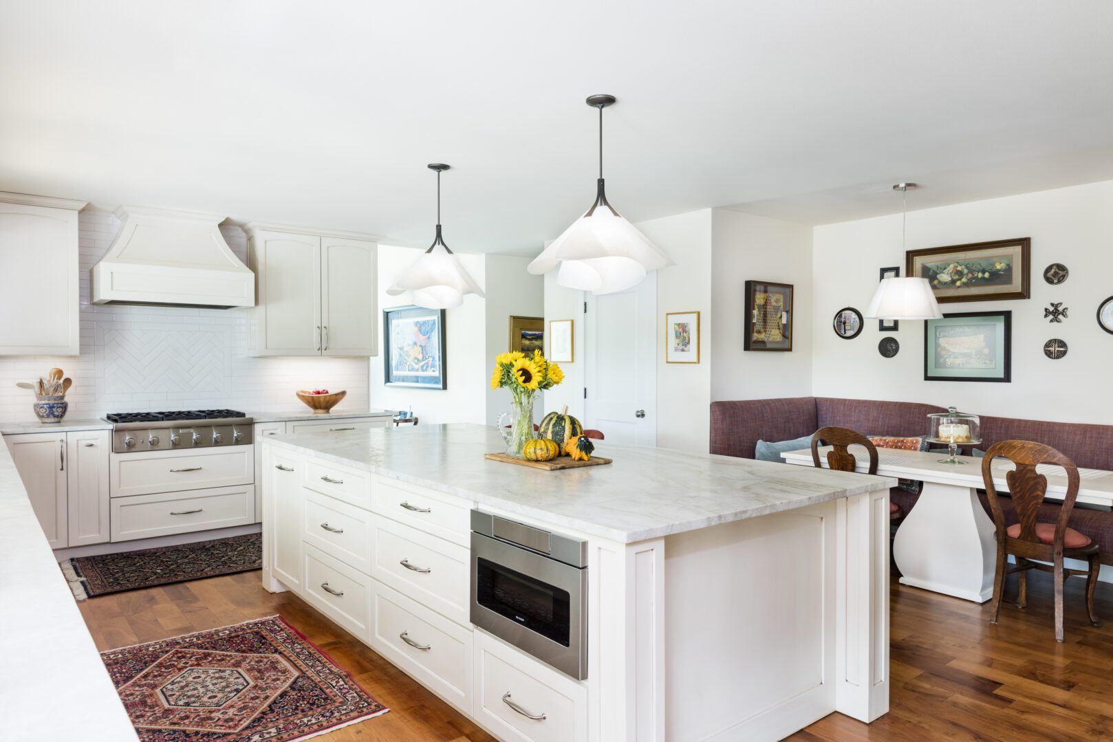 luxury custom kitchen remodel westlake austin white traditional marble countertop
